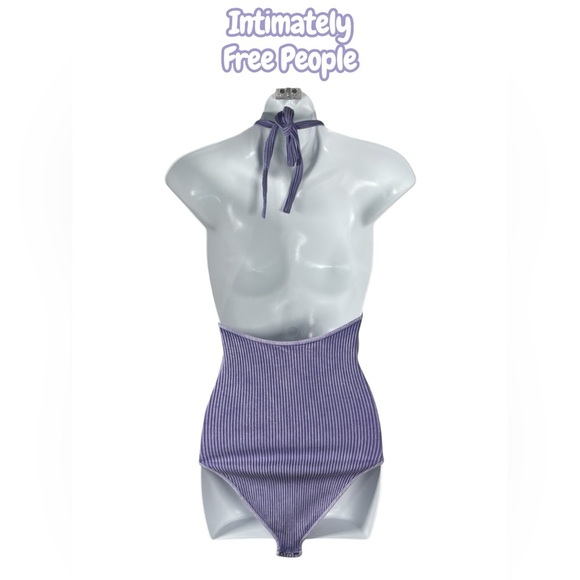Free People | Intimately | Washed Away Halter Bodysuit - Picture 5 of 8